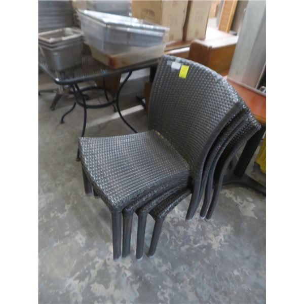 4 Rattan Nylon ( Wicker Style) Chairs 4 x $