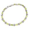 Image 1 : Natural Peridot & Rhodolite Garnet Bracelet
