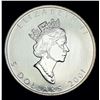 Image 2 : 2002 Canda $5 Maple Leaf 1 ozt .9999 Silver