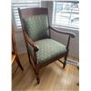 Image 1 : Edwardian Walnut Parlour Armchair