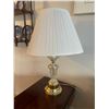 Image 1 : Brass & Crystal Lamp 28H x 17W