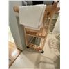 Image 2 : Wood Kitchen Cart Cutting Board 32H x 33W x 20D