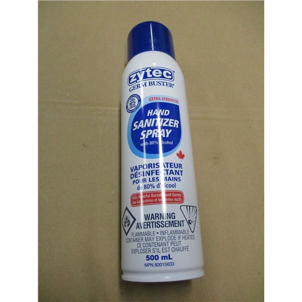 ZYTEC HAND SANITIZER SPRAY (500 ML) PER CAN