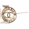 Image 4 : Chanel Silver-tone Metal CC Paris Round Brooch