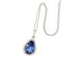 Image 3 : 3.05 ctw Tanzanite & Diamond Pendant - 14KT White Gold