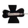 Image 4 : Chanel Black Clover Rhinestone Brooch