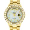 Rolex Mens 18K Yellow Gold 4.0 ctw Diamond Day Date President Wristwatch