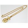 Image 5 : Chanel Gold-tone Metal CC Cutout Logo Pendant Chain Long Necklace