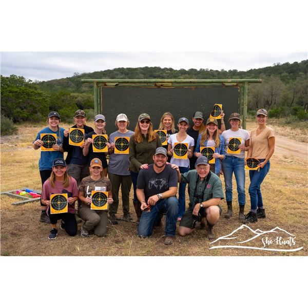 She Hunts Skills camp for one woman at the world famous Recordbuck Ranch near Uvalde, Texas