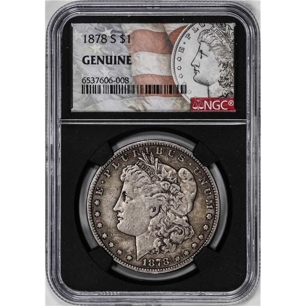 1878-S $1 Morgan Silver Dollar Coin NGC Genuine