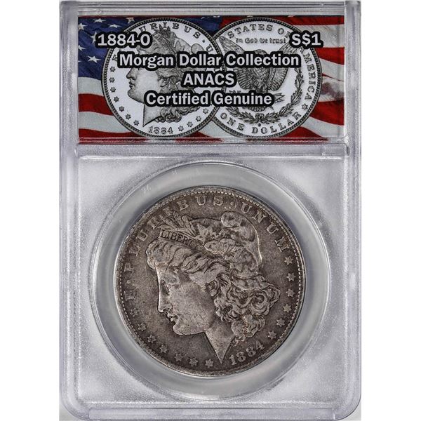 1884-O $1 Morgan Silver Dollar Coin ANACS Genuine