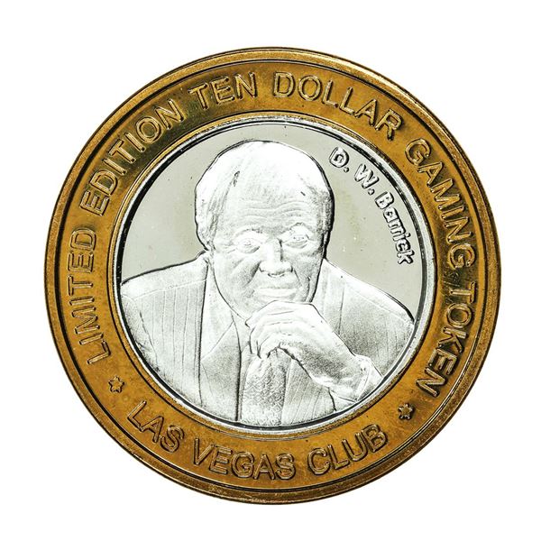 .999 Silver Las Vegas Club Nevada $10 Casino Limited Edition Gaming Token