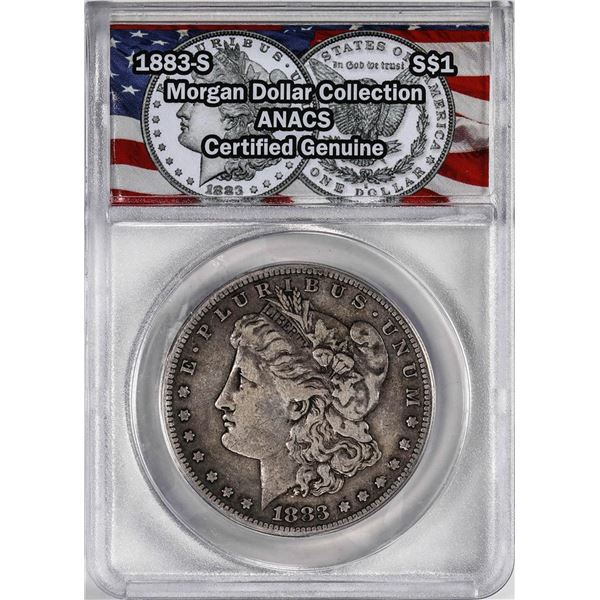 1883-S $1 Morgan Silver Dollar Coin ANACS Genuine