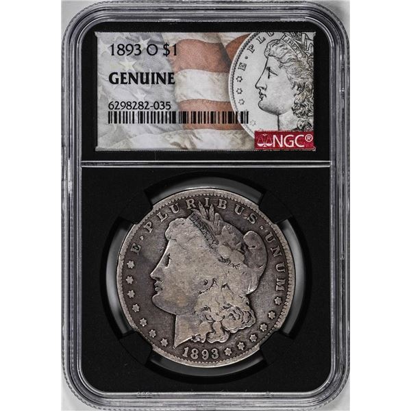 1893-O $1 Morgan Silver Dollar Coin NGC Genuine