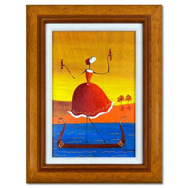 Ester Myatlov Original Oil Painting on Wood Panel