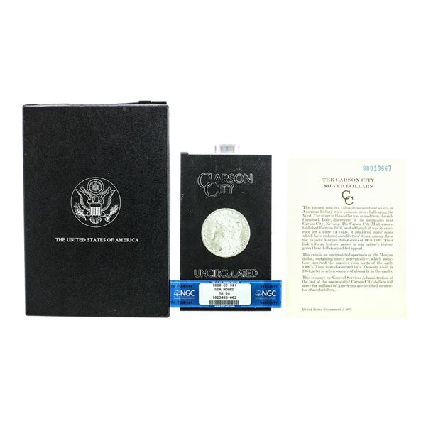 1880-CC $1 Morgan Silver Dollar Coin GSA Hoard Uncirculated NGC MS64