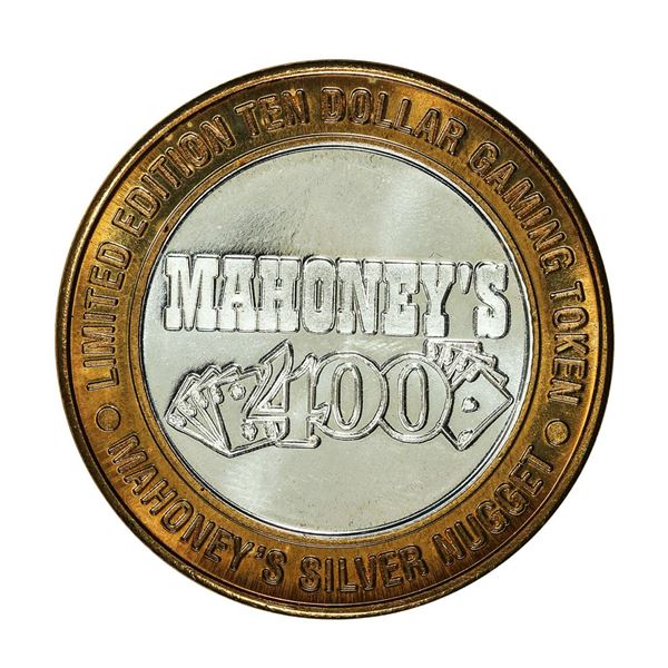 .999 Fine Silver Mahoney's Silver Nugget Las Vegas $10 Limited Edition Gaming Token