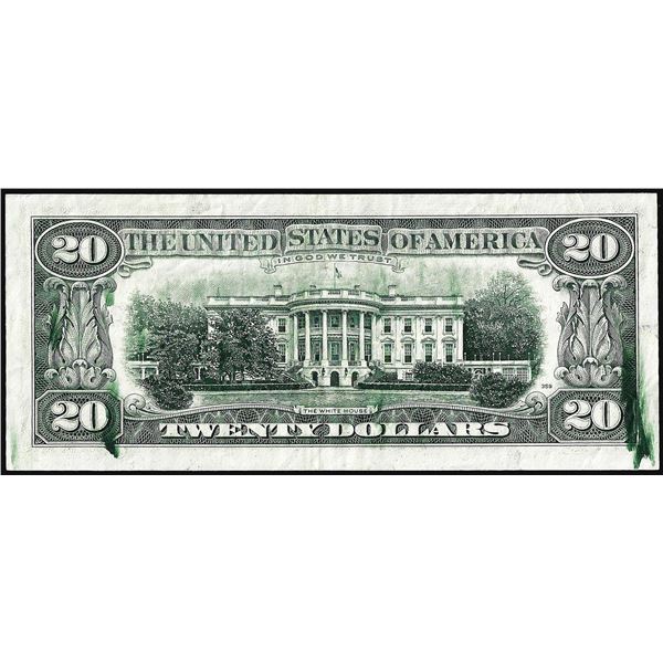 1977 $20 Federal Reserve Note Ink Smear Error