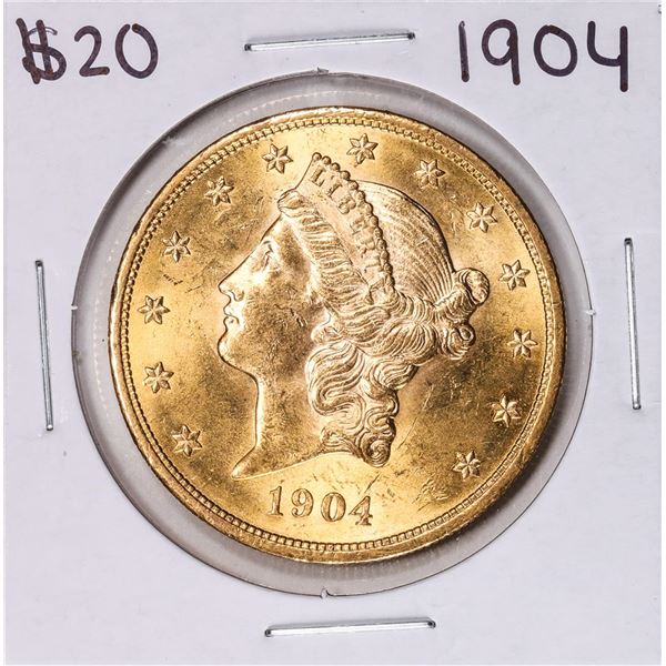 1904 $20 Liberty Head Double Eagle Gold Coin