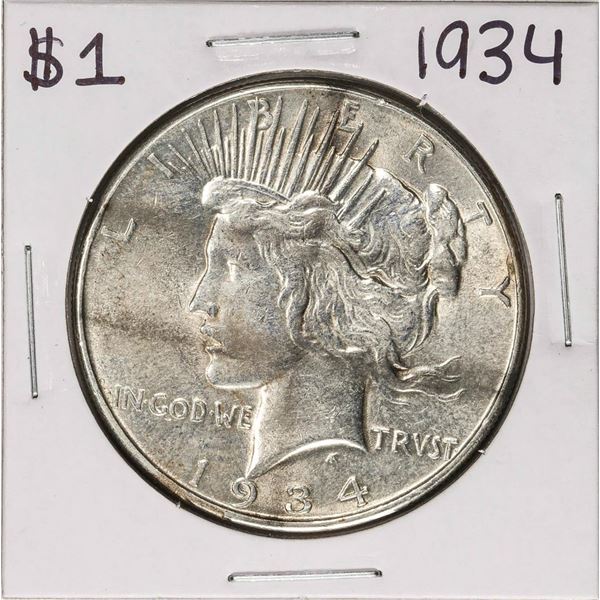1934 $1 Peace Silver Dollar Coin