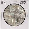 Image 1 : 1934 $1 Peace Silver Dollar Coin