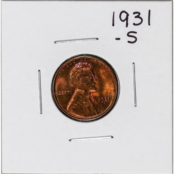 1931-S Lincoln Wheat Cent Coin