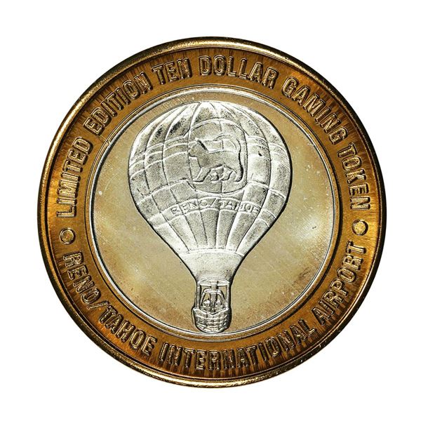 .999 Silver Fly RNO Reno Tahoe $10 Casino Limited Edition Gaming Token