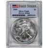 Image 1 : 1999 $1 American Silver Eagle Coin PCGS MS68 First Strikes