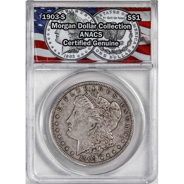 1903-S $1 Morgan Silver Dollar Coin ANACS Genuine