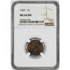 Image 1 : 1907 Indian Head Cent Coin NGC MS64BN