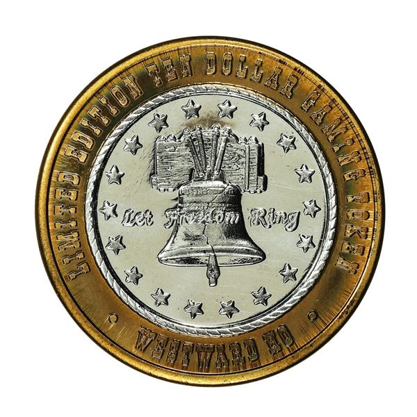 .999 Silver Westward Ho Casino Las Vegas $10 Casino Limited Edition Gaming Token