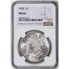Image 1 : 1902 $1 Morgan Silver Dollar Coin NGC MS62