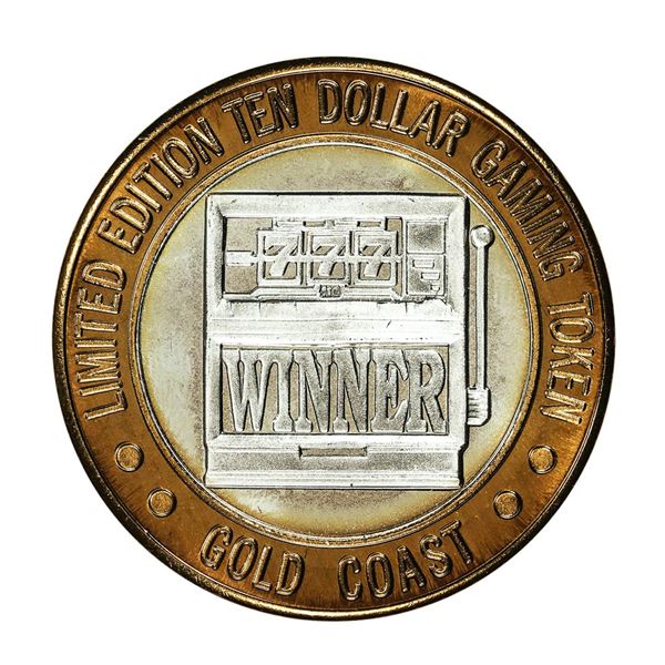 .999 Fine Silver Gold Coast Las Vegas $10 Casino Limited Edition Gaming Token