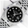 Image 1 : Rolex Men's Stainless Steel Diamond and Sapphire Datejust Wristwatch with Rolex Box