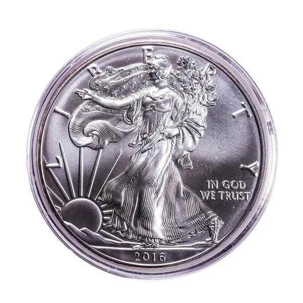 2016-W Lettered Edge $1 American Silver Eagle Coin
