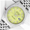 Image 1 : Rolex Men's Yellow Diamond Stainless Steel Datejust Wristwatch