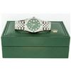 Image 8 : Rolex Men's Stainless Steel Green Diamond & Emerald Datejust Wristwatch
