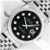 Image 1 : Rolex Men's Stainless Steel Diamond Datejust Watch With Rolex Box