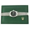 Image 4 : Rolex Men's Stainless Steel Diamond Datejust Watch With Rolex Box