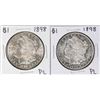 Image 1 : Lot of (2) 1898 $1 Morgan Silver Dollar Coins Proof Like