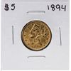Image 1 : 1894 $5 Liberty Head Half Eagle Gold Coin