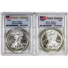 Image 1 : Lot of 2004 & 2005 $1 American Silver Eagle Coins PCGS MS69 First Strike