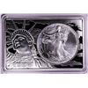 Image 1 : 1996 $1 American Silver Eagle Coin & 2oz Silver Bar Set