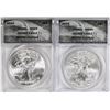 Image 1 : Lot of 2014-2015 $1 American Silver Eagle Coins ANACS MS69