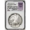 Image 1 : 1988-S $1 Proof American Silver Eagle Coin NGC PF69 Ultra Cameo E. Jones Signature