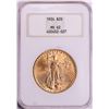 Image 1 : 1924 $20 St. Gaudens Double Eagle Gold Coin NGC MS62 Old Fatty Holder