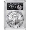 Image 1 : 2021-(S) Ty. 1 $1 American Silver Eagle Coin PCGS MS70 Cleveland Signed San Francisco
