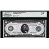 Image 1 : 1914 $5 Federal Reserve Note San Francisco Fr.891b Legacy Very Fine 30