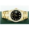 Image 3 : Rolex Men's 18K Yellow Gold 2.50 ctw Diamond Day Date President Watch With Rolex Box