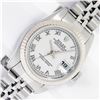 Image 1 : Rolex Ladies Stainless Steel White Roman Quickset Datejust Wristwatch